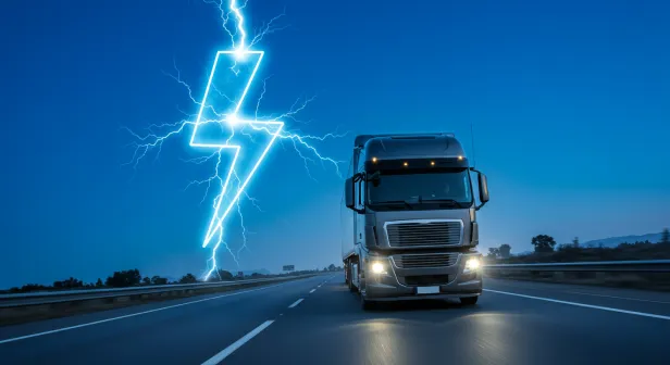 Caminhão com energia elétrica